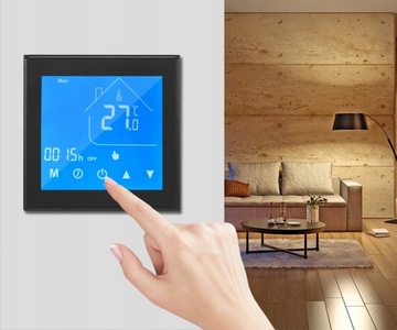 Термостат WiFi 16А под пол Черный Sonoff Ewelink