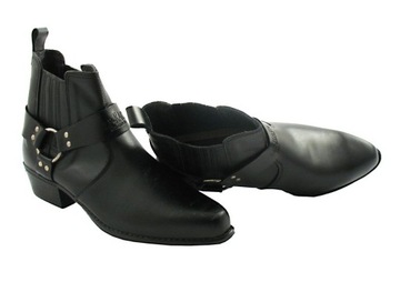 КОЖАНЫЕ КОВБОЙСКИЕ ТУФЛИ МУЖСКИЕ, ПОЛЬСКАЯ КОЖА, размер 44