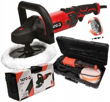 АВТОПОЛИРОВАЛЬНАЯ МАШИНА YATO 1300 Вт 180 ММ YT-82196 3 РЕГУЛИРОВКИ ГУБКИ
