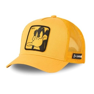 Czapka z daszkiem Capslab LOONEY TUNES DAFFY DUCK Trucker żółty kaczor