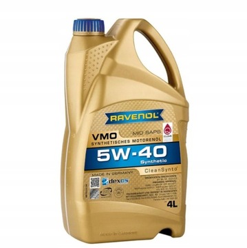 RAVENOL VMO 5W40 Olej CleanSynto 5W-40 4L kb