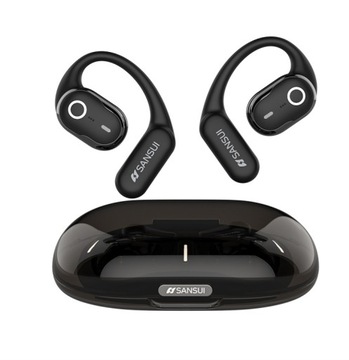 SŁUCHAWKI BEZPRZEWODOWE zauszne SANSUI w26 dwa mikrofony BLUETOOTH 5.4