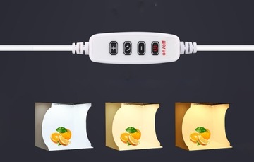 PULUZ PU5023 БЕСТЕНЕВАЯ ТЕНТА 23 СМ ДЛЯ ФОТОГРАФИИ 3200-6500K LED + 6X ФОНОВ