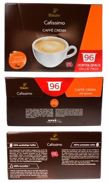 TCHIBO CAFISSIMO CAFFE CREMA RICH AROMA 96 капсул