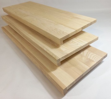 Накладка лестничной площадки/площадки ясень натур 2000х60х20