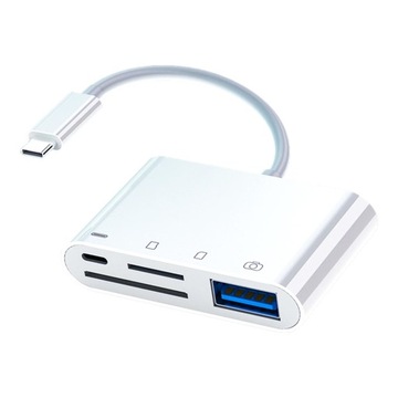Адаптер OTG для чтения Micro SD TF USB C 4 в 1, для