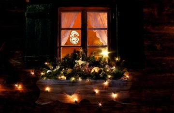 Наклейка на окно, стену, дверь, Новогоднее украшение на Рождество, Дед Мороз, 25 см