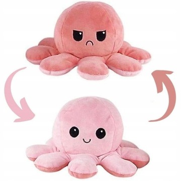 Plushie Octopus Reversible Cute Plush Emotion Mood