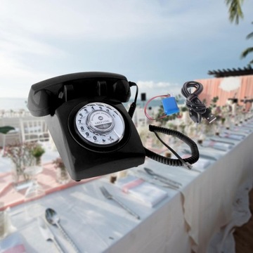 Проводной настольный телефон в стиле ретро с набором номера Revolve