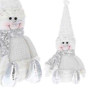 РОЖДЕСТВЕНСКАЯ ФИГУРКА СНЕГОВИКА 40 СМ ОРНАМЕНТ УКРАШЕНИЕ ПОДАРОЧНЫЙ СНЕГОВИК