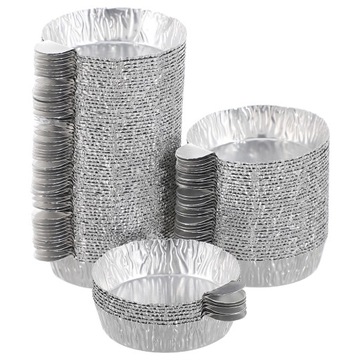 ŁODZIKI WAGOWE Z FOLII ALUMINIOWEJ 50 SZT