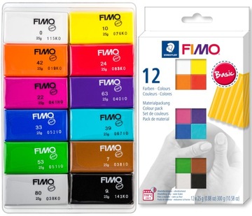 Staedtler Fimo MASA PLASTYCZNA 12 kolorów BASIC