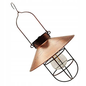 Retro wiszące latarnia Rustykalne lampa solarna