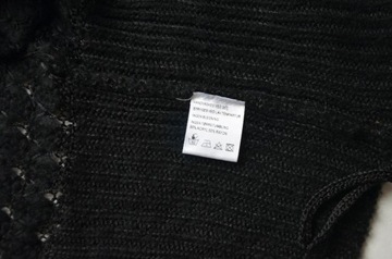 NOWY kardigan długi Sweter czarny blezer narzutka 50% rayon 40/42