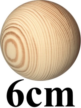 KULE DREWNIANE, Kula KULKI różne wymiary 60mm