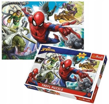 Puzle Marvel Spiderman dla 5 latka 200 elementów!
