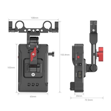Smallrig 3499 — аккумуляторная пластина Mini V-Mount