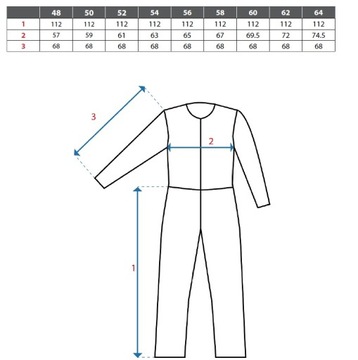 CXS STRETCH MĘSKI KOMBINEZON ROBOCZY BAWEŁNA SZARY 62