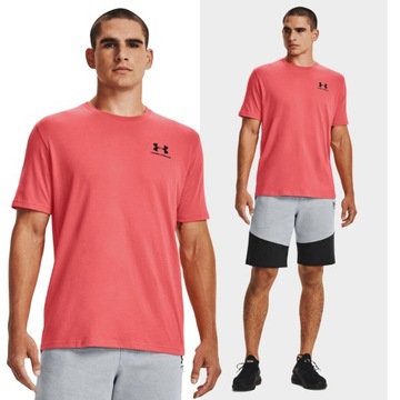 KOSZULKA MĘSKA UNDER ARMOUR T-SHIRT SZYBKOSCHNĄCA BAWEŁNA SPORT 1326799-690