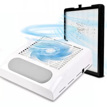 Пылесборник 80 Вт Кассетный 1 вентилятор Белый Белый 858-8