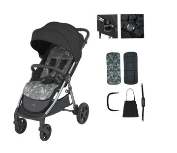 ESPIRO WAVE 310 DEEP NIGHT WÓZEK SPACEROWY KUBEK TORBA STROLLER PASEK