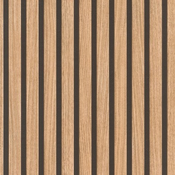 TAPETA WZÓR PANELE ŚCIENNE DREWNIANE LAMELE 3D