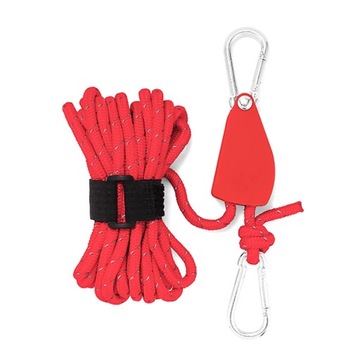 Outdoor Thicken Pulley Rope 4M/5M Adjustable Tent