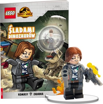 LEGO Jurassic World Śladami dinozaurów Książka + RAINN DELACOURT - KD