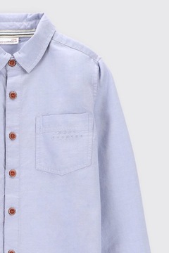 Элегантная синяя рубашка для мальчика 146 Coccodrillo