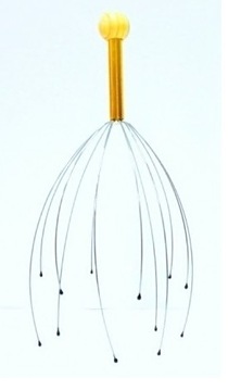 Masażer do głowy pokrętło drewniane Head Massager