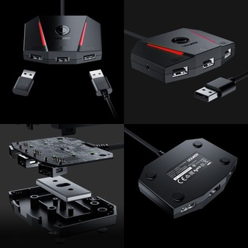 Адаптер LeadJoy VX2 Aimbox для клавиатуры и мыши Xbox PlayStation Switch