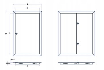 МЕТАЛЛИЧЕСКАЯ ДВЕРЬ MAX 40x90 РУЧКА/КЛЮЧ