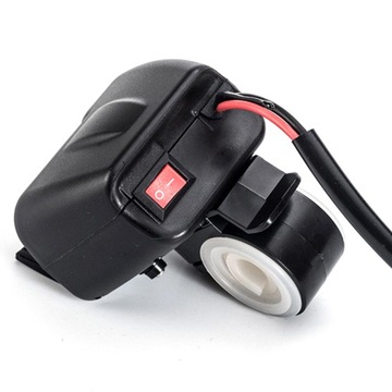 Зарядное устройство для мотоцикла 2xUSB Вольтметр ТЕРМОМЕТР