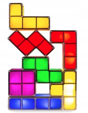 TETRIS LAMPKA NOCNA LED DLA DZIECI RETRO SKŁADANA