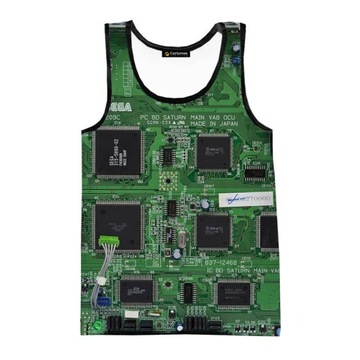 Koszulka bez rękawów Fashion Electronic Chip