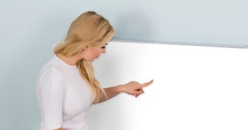 Магнитный коврик на радиаторе 140x60 белая стена фреска