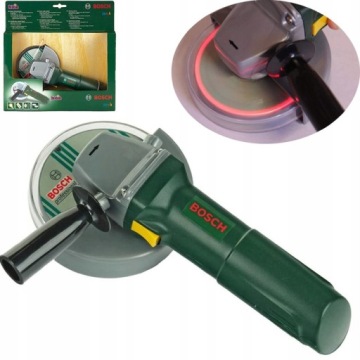 BOSCH SZLIFIERKA KĄTOWA DLA DZIECI ZABAWKA DŹWIĘK ŚWIATŁO MAJSTERKOWANIE