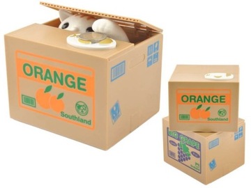 КОПИЛКА КОТЕНОК КОШКА СОБИРАЕТ МОНЕТЫ ЛАПОЙ ИНТЕРАКТИВНОЕ АВТОМАТИЧЕСКОЕ мяуканье