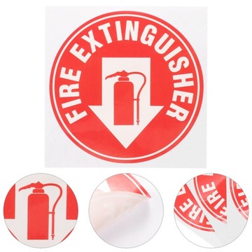 КРУГЛАЯ НАКЛЕЙКА НА ОГНЕТУШИТЕЛЬ