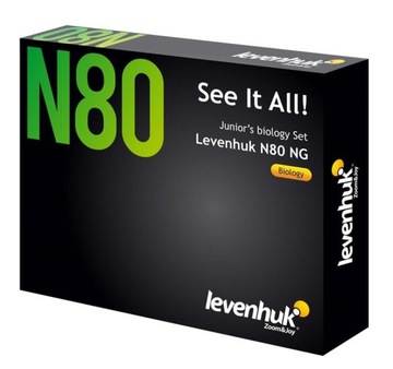 Препараты для микроскопа, готовые образцы для микроскопа Levenhuk N80 NG /80 шт.