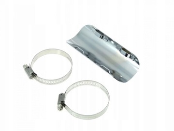 CHROMOWANA OSŁONA TŁUMIKA RURY WYDECHOWEJ 12,7cm