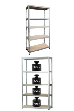 REGAŁ METALOWY MAGAZYNOWY METALKAS 100KG 180X80X40