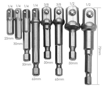 NASADKA FARMER UCHWYT KLUCZ 8szt WKRĘTARKI 5-12 mm