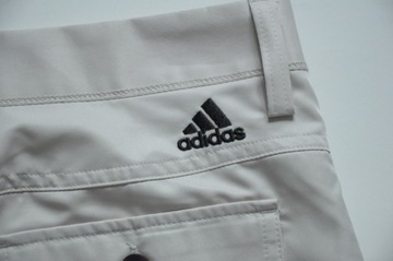 ADIDAS Beżowe spodenki na kant CLIMALITE logo 34