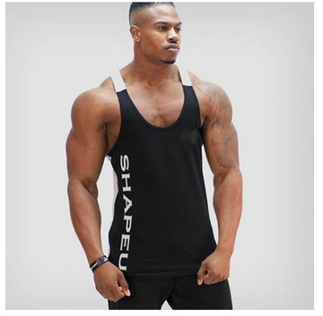Tank Top SHAPE U na siłownię XXL blk