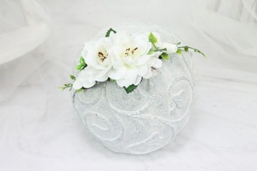 Нежная повязка для волос на свадьбу, КРЕМОВЫЙ