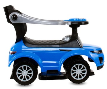 Каталка-толкатель, ходунки с ручкой и зажимом, Спортивная машина, синий