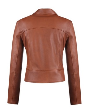 SKÓRZANA RAMONESKA DAMSKA MAJA BROWN CUOIO S/36