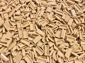 LEGO 99563 sztabka 1x2 Tan 50 szt Nowe