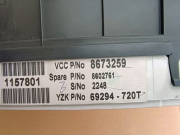 PŘÍSTROJOVÁ DESKA 8673259 VOLVO S60